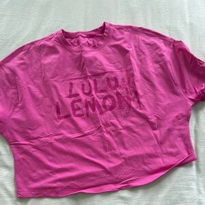Lululemon Pink Graphic Tee